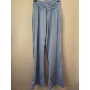 Aeropostale Women’s Blue Flared Leggings Cross High Waist Size Small